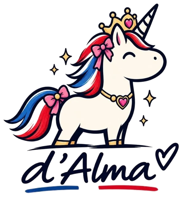 Licorne princesse avec une couronne