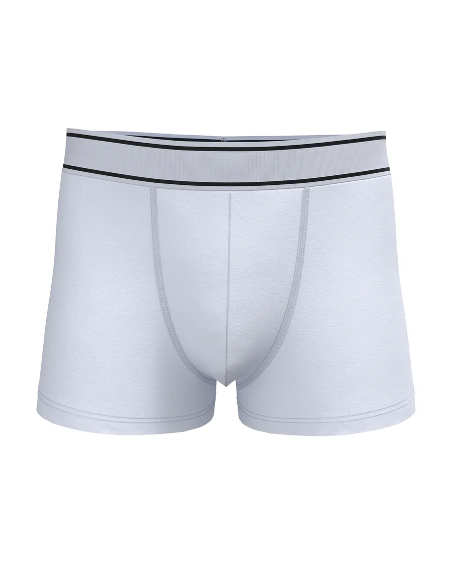 Le boxer en blanc, avec une licorne d'Alma brodée ou en transfert DTF