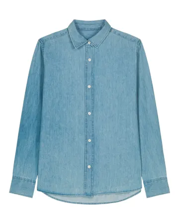 La chemise en jean femme en jean clair, avec une licorne d'Alma