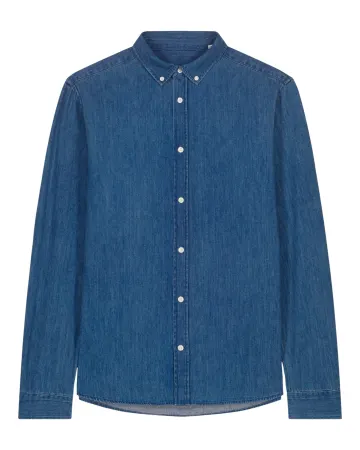 La chemise en jean homme en jean moyen, avec une licorne d'Alma