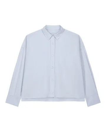La chemise oversize femme en bleu d'été, avec une licorne d'Alma