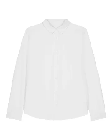 La chemise Oxford homme en blanc, avec une licorne d'Alma