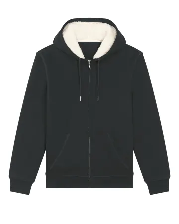 Le gilet doublé en noir, avec une licorne d'Alma