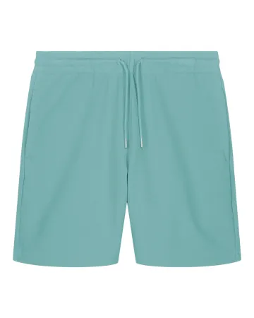 Le short de jogging en vert monstera, avec une licorne d'Alma