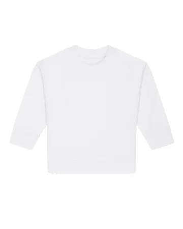 Le sweat bébé en blanc, avec une licorne d'Alma