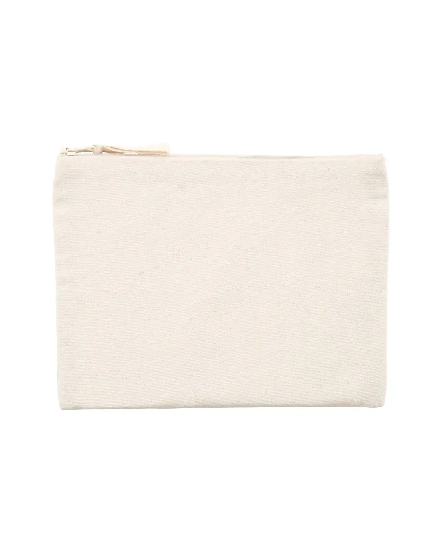 La trousse en naturel, avec une licorne d'Alma brodée ou en transfert DTF