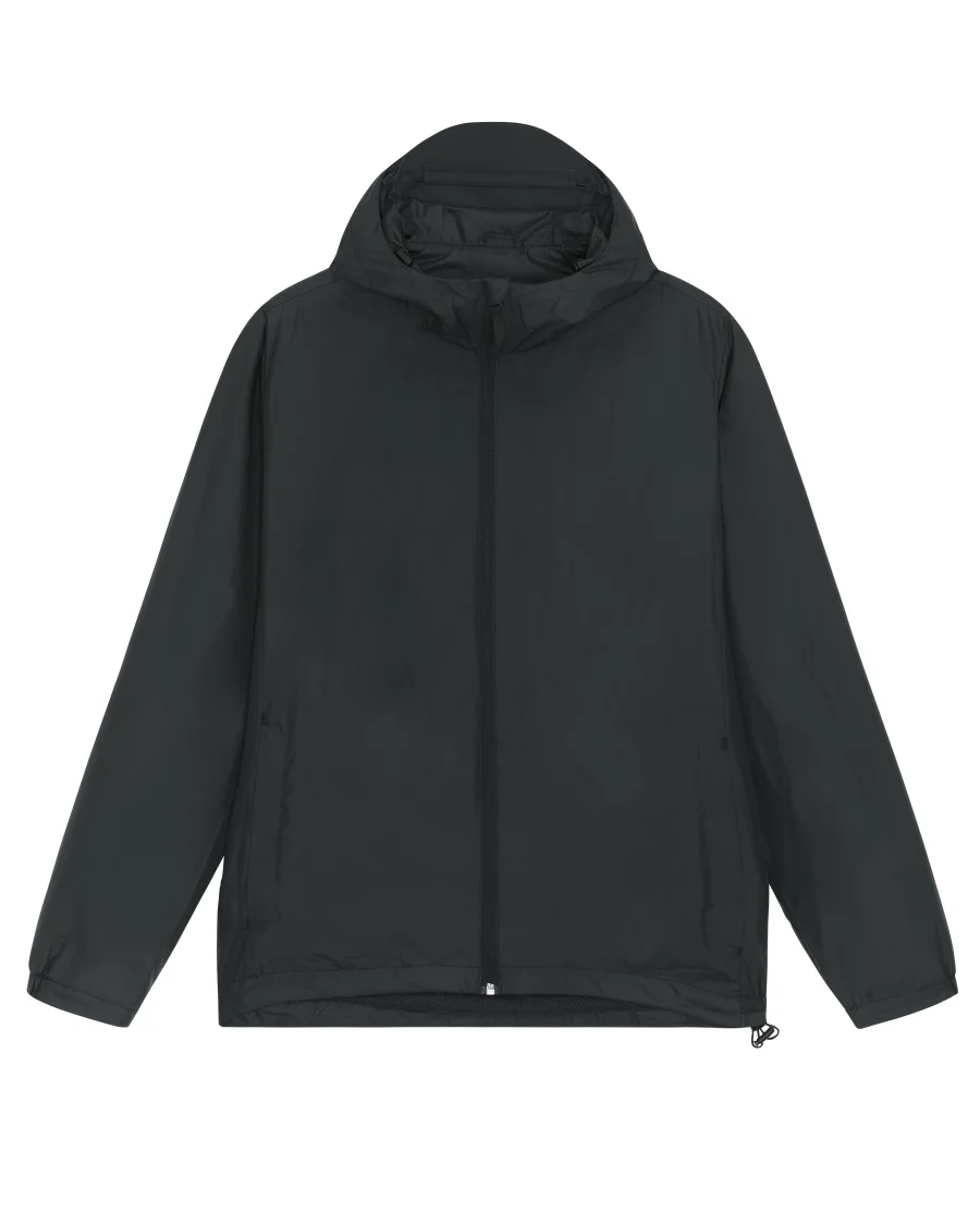 La veste multifonction en noir, avec une licorne d'Alma brodée ou en transfert DTF